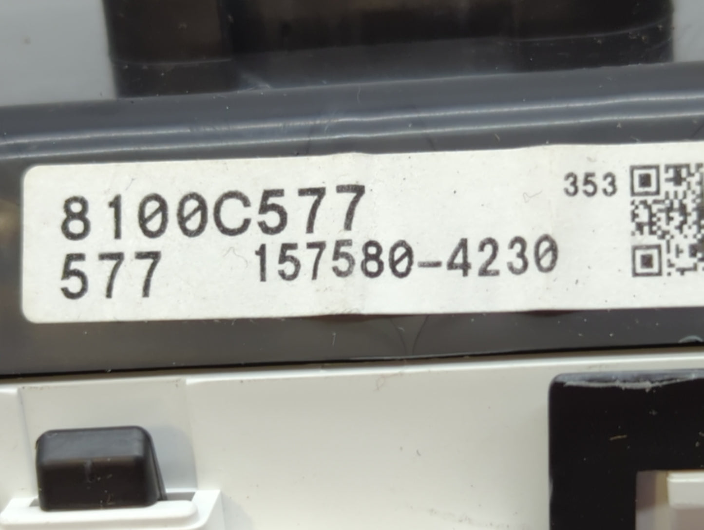 2020 Mitsubishi Mirage G4 Instrument Cluster Speedometer Gauges P/N:8100C577 Fits OEM Used Auto Parts - Oemusedautoparts1.co