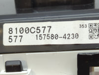 2020 Mitsubishi Mirage G4 Instrument Cluster Speedometer Gauges P/N:8100C577 Fits OEM Used Auto Parts - Oemusedautoparts1.co