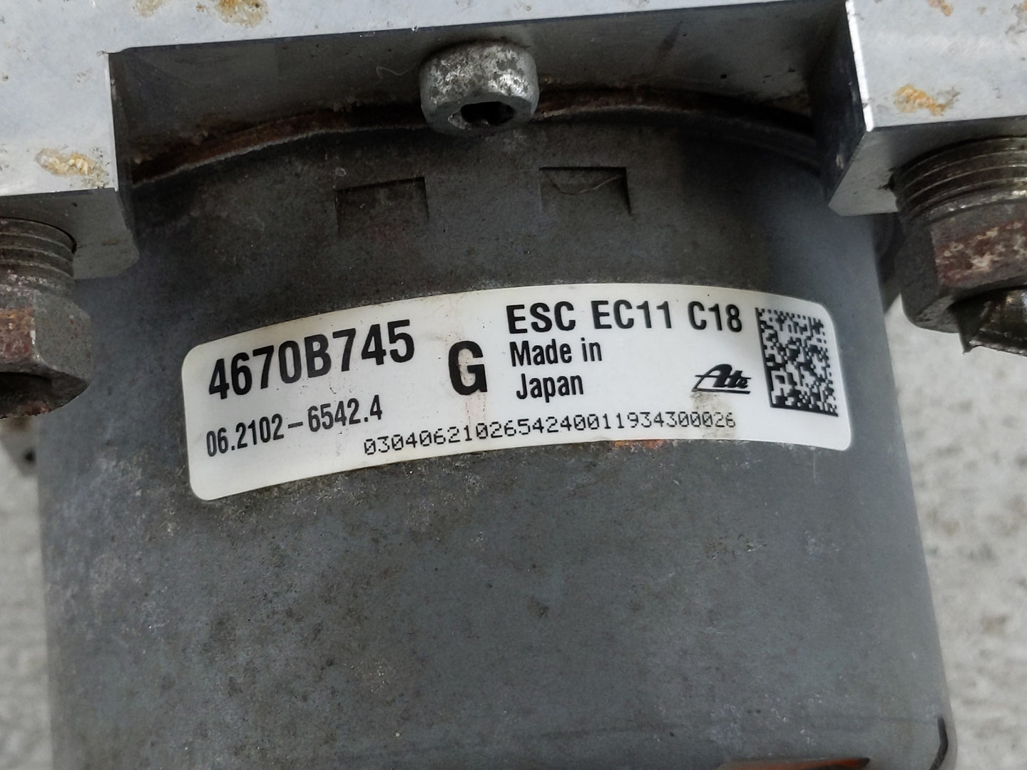 2020 Mitsubishi Outlander ABS Pump Control Module Replacement P/N:4670B745 Fits OEM Used Auto Parts - Oemusedautoparts1.com