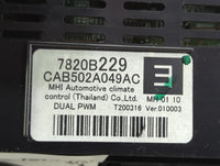 2020 Mitsubishi Outlander Climate Control Module Temperature AC/Heater Replacement P/N:7820B229 CAB502A049AC Fits OEM Used A