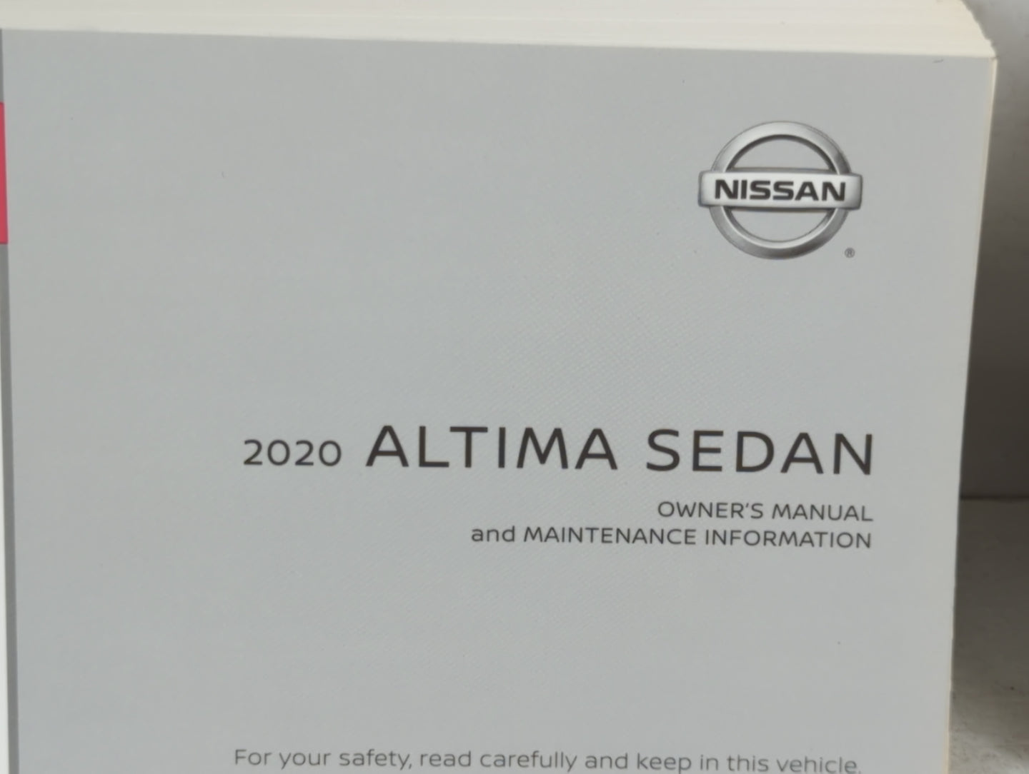 2020 Nissan Altima Owners Manual Book Guide P/N:OM20EA 0L34U2 OEM Used Auto Parts - Oemusedautoparts1.com