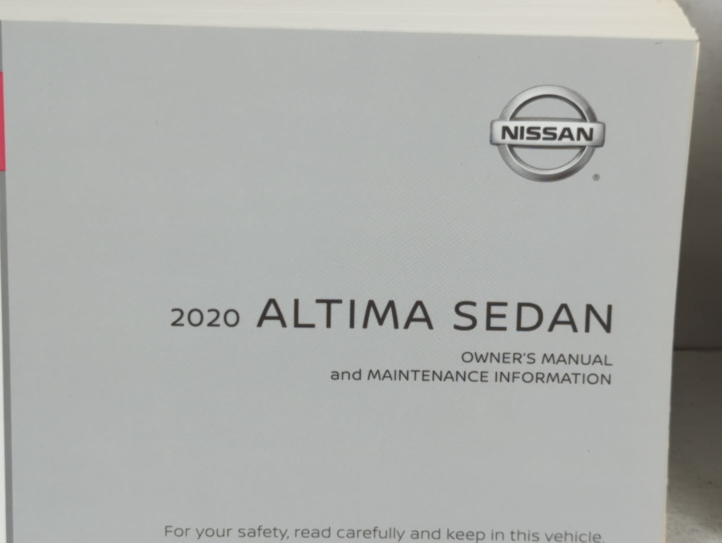 2020 Nissan Altima Owners Manual Book Guide P/N:OM20EA 0L34U2 OEM Used Auto Parts - Oemusedautoparts1.com