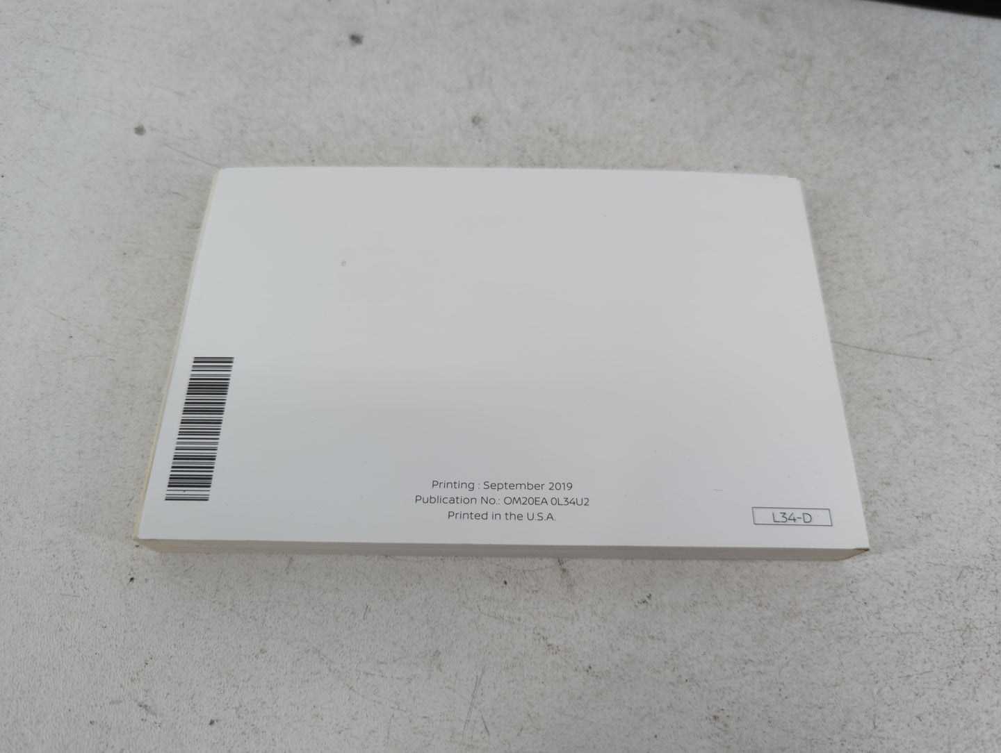 2020 Nissan Altima Owners Manual Book Guide P/N:OM20EA 0L34U2 OEM Used Auto Parts - Oemusedautoparts1.com