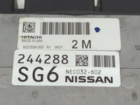 2019-2022 Nissan Altima PCM Engine Control Computer ECU ECM PCU OEM P/N:244288SG6 NEC032-602 Fits Fits 2019 2020 2021 2022 O