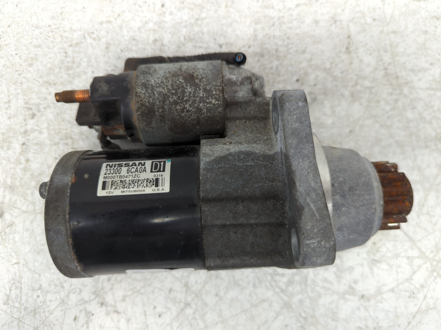 2019-2022 Nissan Altima Car Starter Motor Solenoid OEM P/N:23300 6CA0A Fits Fits 2019 2020 2021 2022 OEM Used Auto Parts - O