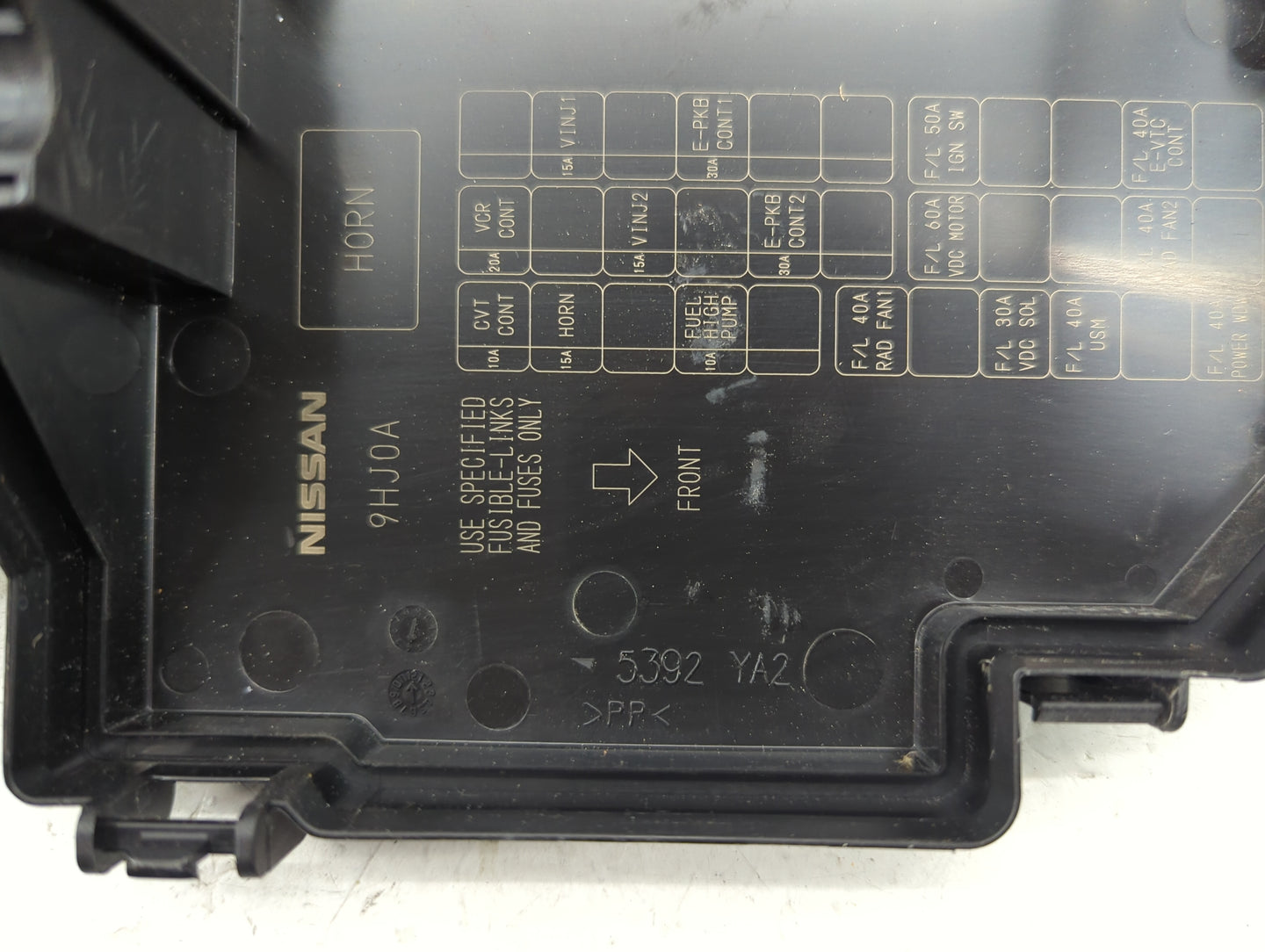 2019-2022 Nissan Altima Fusebox Fuse Box Panel Relay Module P/N:9HJ0A Fits Fits 2019 2020 2021 2022 OEM Used Auto Parts - Oe