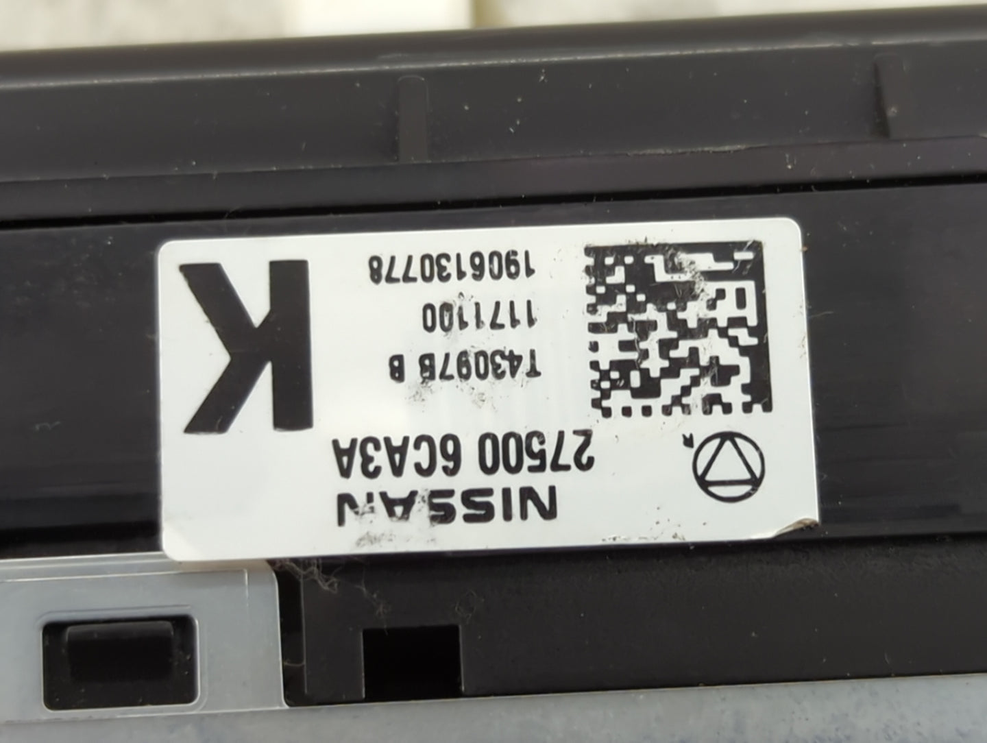 2019-2022 Nissan Altima Climate Control Module Temperature AC/Heater Replacement P/N:27500 6CA3A 27500 6CA3A Fits OEM Used A