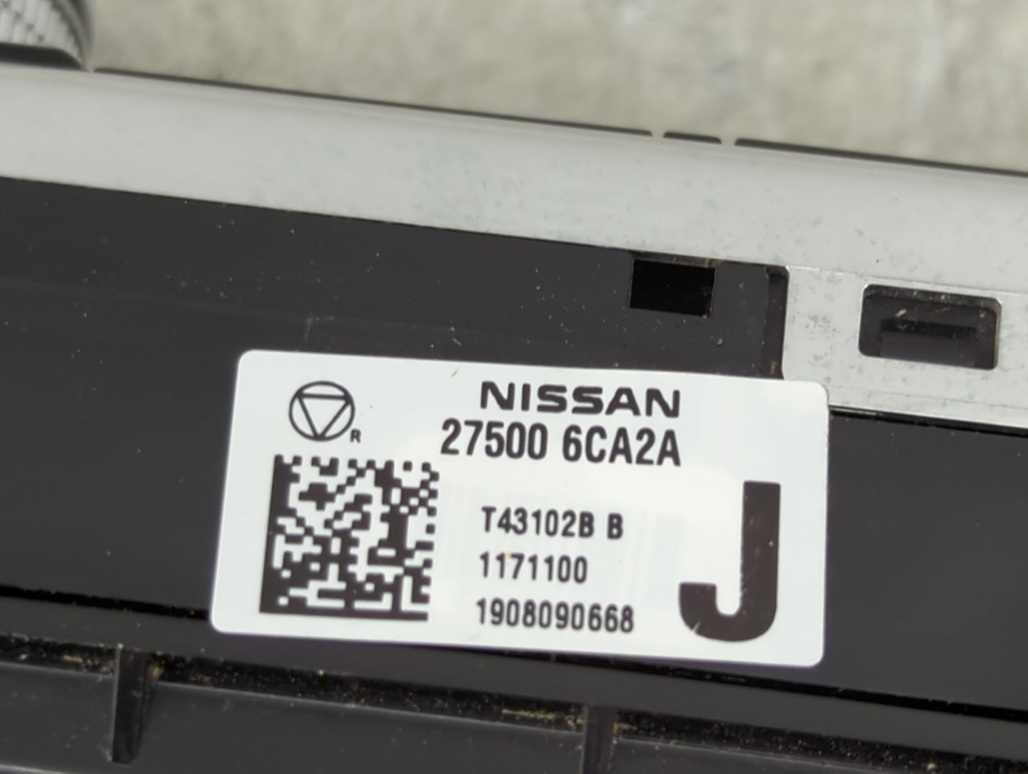 2019-2022 Nissan Altima Climate Control Module Temperature AC/Heater Replacement P/N:27500 6CA2A Fits Fits 2019 2020 2021 20