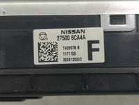 2019-2022 Nissan Altima Climate Control Module Temperature AC/Heater Replacement P/N:27500 6CA4A Fits Fits 2019 2020 2021 20