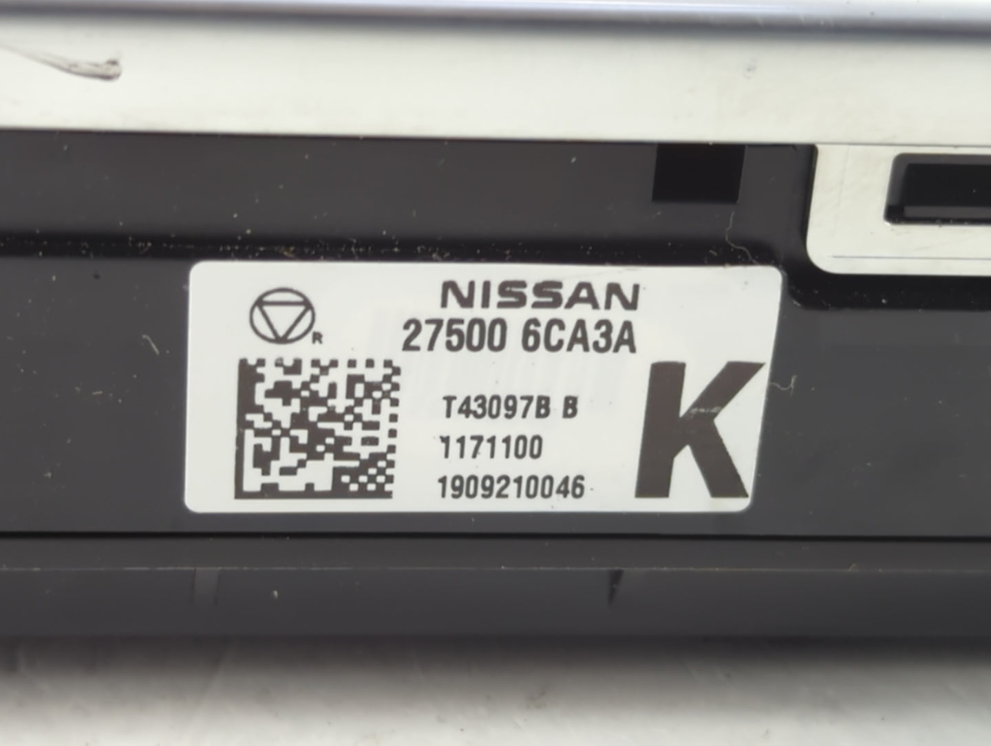 2019-2022 Nissan Altima Climate Control Module Temperature AC/Heater Replacement P/N:27500 6CA3A Fits Fits 2019 2020 2021 20