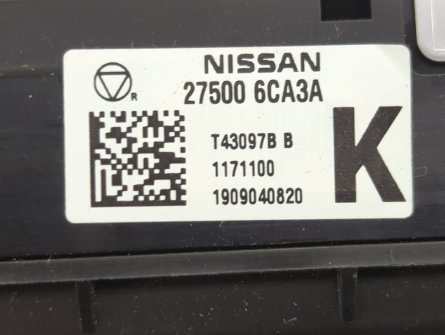 2019-2022 Nissan Altima Climate Control Module Temperature AC/Heater Replacement P/N:275006CA3A Fits Fits 2019 2020 2021 202