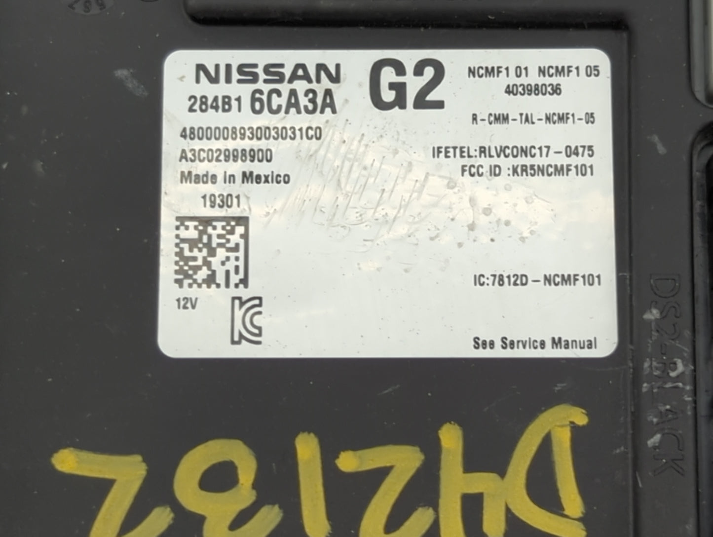 2020-2020 Nissan Altima Body Control Module Bcm Inner Cabin Fuse Box - Oemusedautoparts1.com