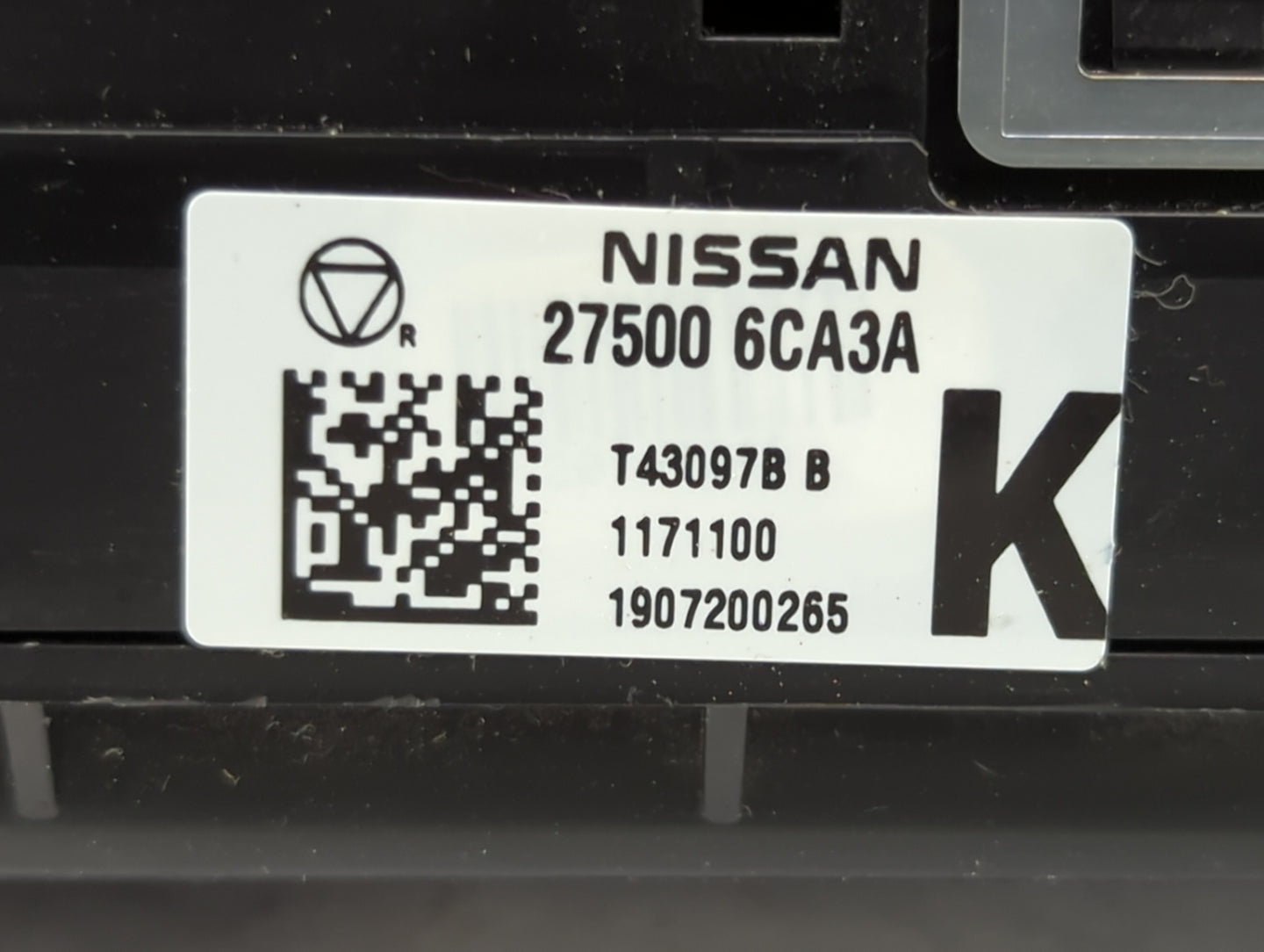 2019-2022 Nissan Altima Climate Control Module Temperature AC/Heater Replacement P/N:27500 6CA3A Fits Fits 2019 2020 2021 20