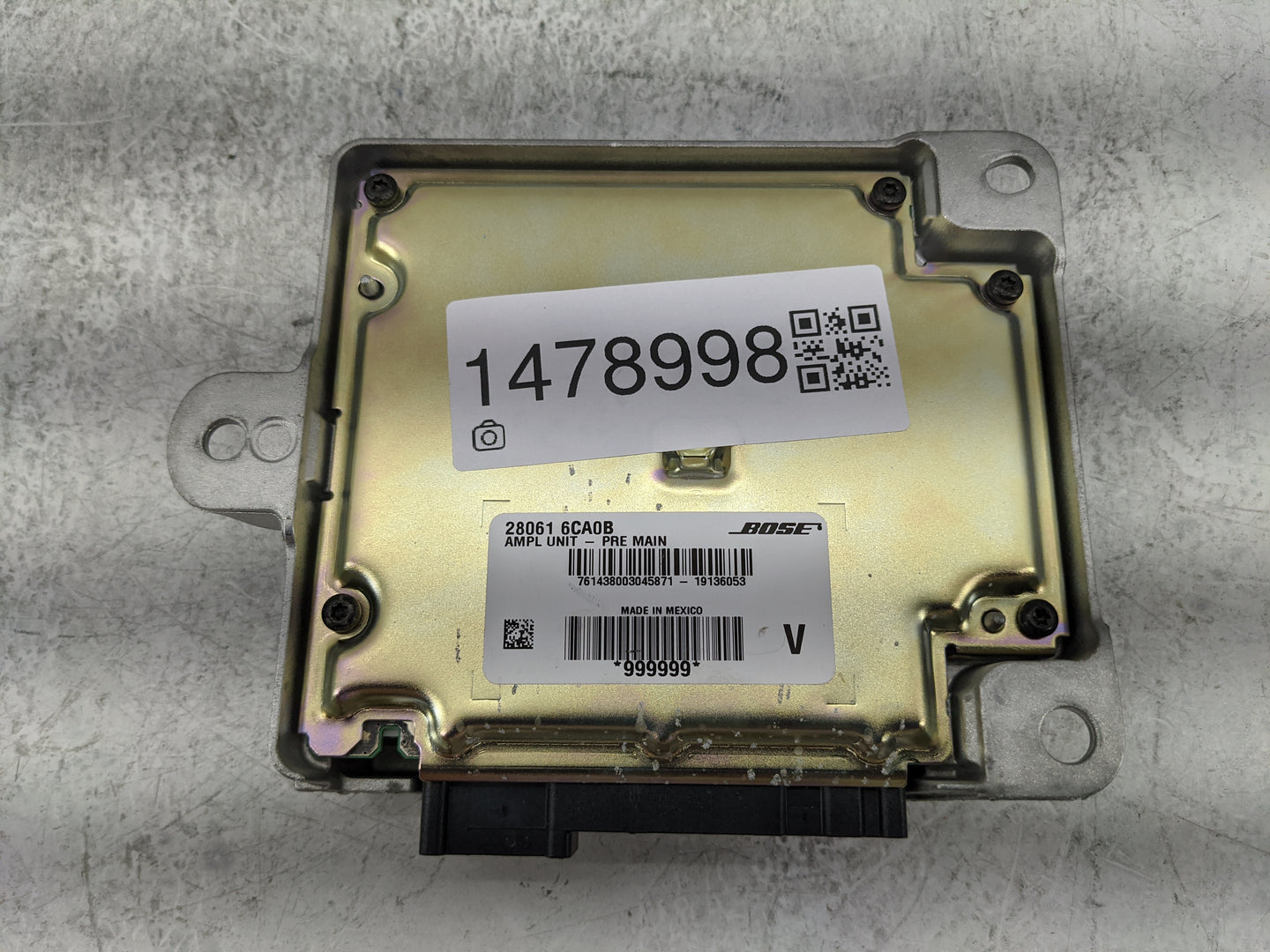 2019-2022 Nissan Altima Radio Speaker Amplifier 28061 6ca0b - Oemusedautoparts1.com