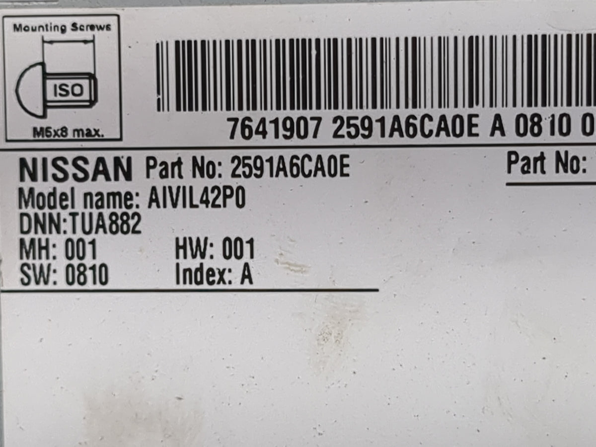2020 Nissan Altima Information Radio Display Screen - Oemusedautoparts1.com