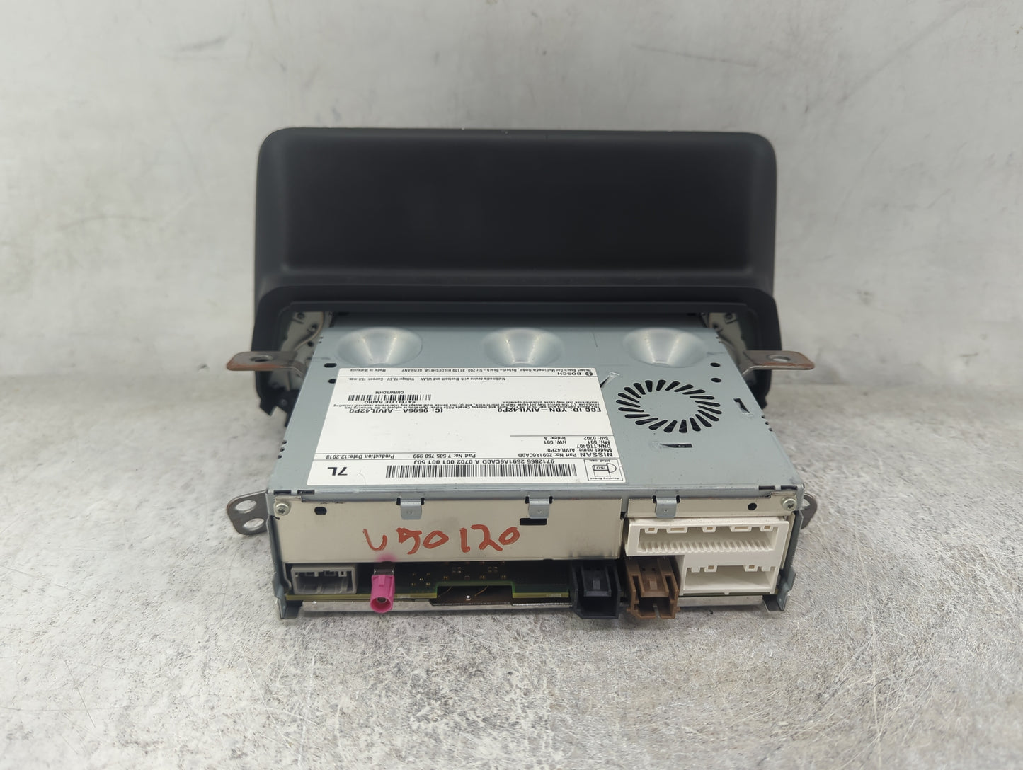 2020 Nissan Altima Radio AM FM Cd Player Receiver Replacement P/N:2591A6CA0D 7505750999, AIVIL42P0, YBN-AIVIL42P0 Fits OEM U