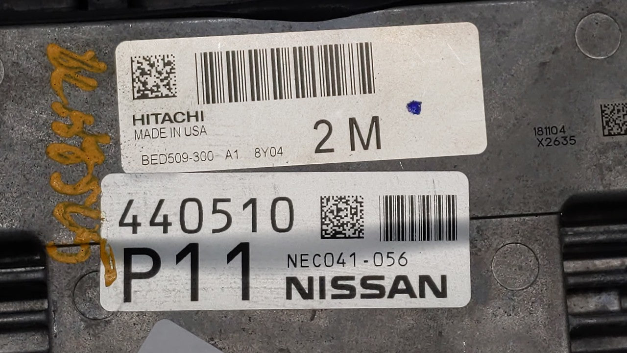2019 Nissan Altima PCM Engine Control Computer ECU ECM PCU OEM P/N:BED509-300 A1 NEC041-056, BED509-300, NEC039-657 Fits OEM