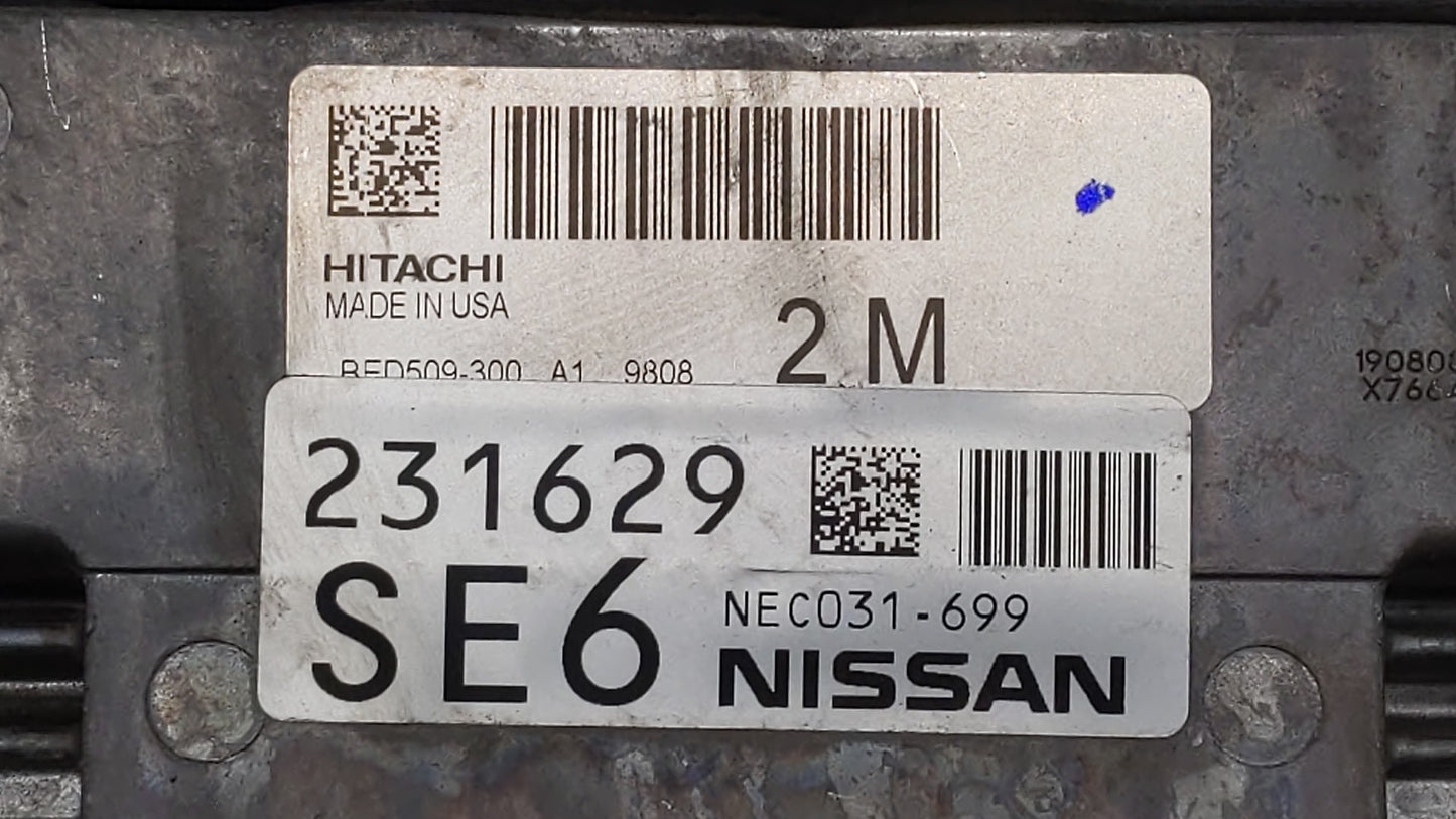 2019 Nissan Altima PCM Engine Control Computer ECU ECM PCU OEM P/N:BED509-300 A1 NEC041-056, BED509-300, NEC039-657 Fits OEM