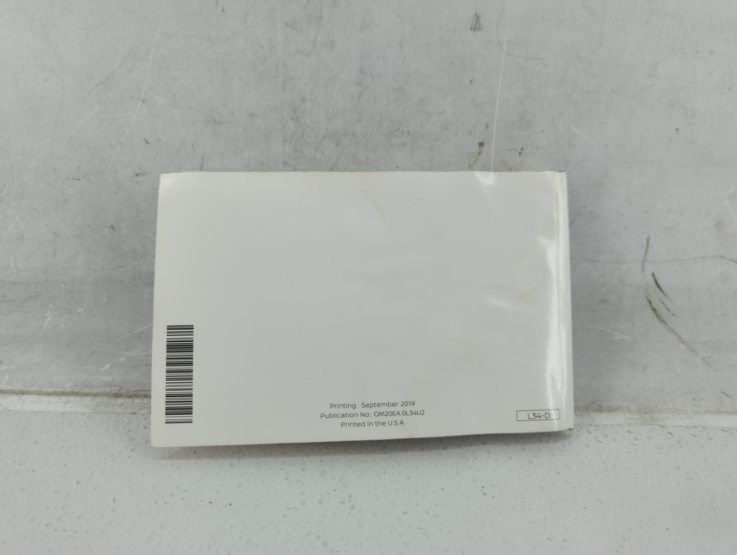 2020 Nissan Altima Owners Manual Book Guide P/N:OM20EA 0L34U2 OEM Used Auto Parts - Oemusedautoparts1.com