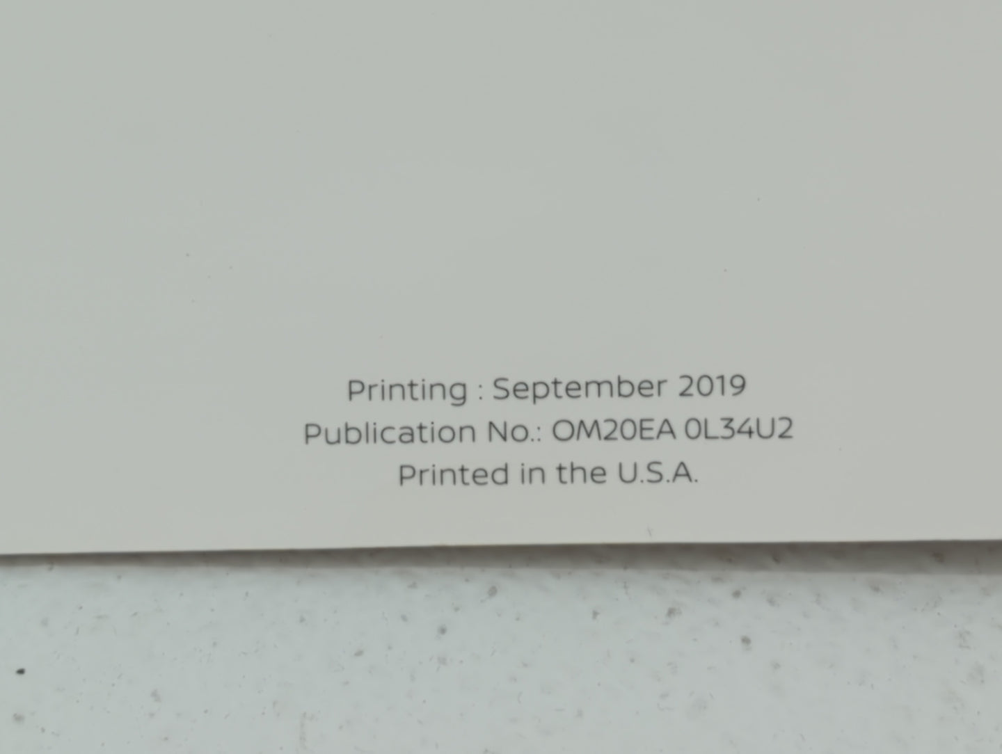 2020 Nissan Altima Owners Manual Book Guide P/N:OM20EA 0L34U2 OEM Used Auto Parts - Oemusedautoparts1.com