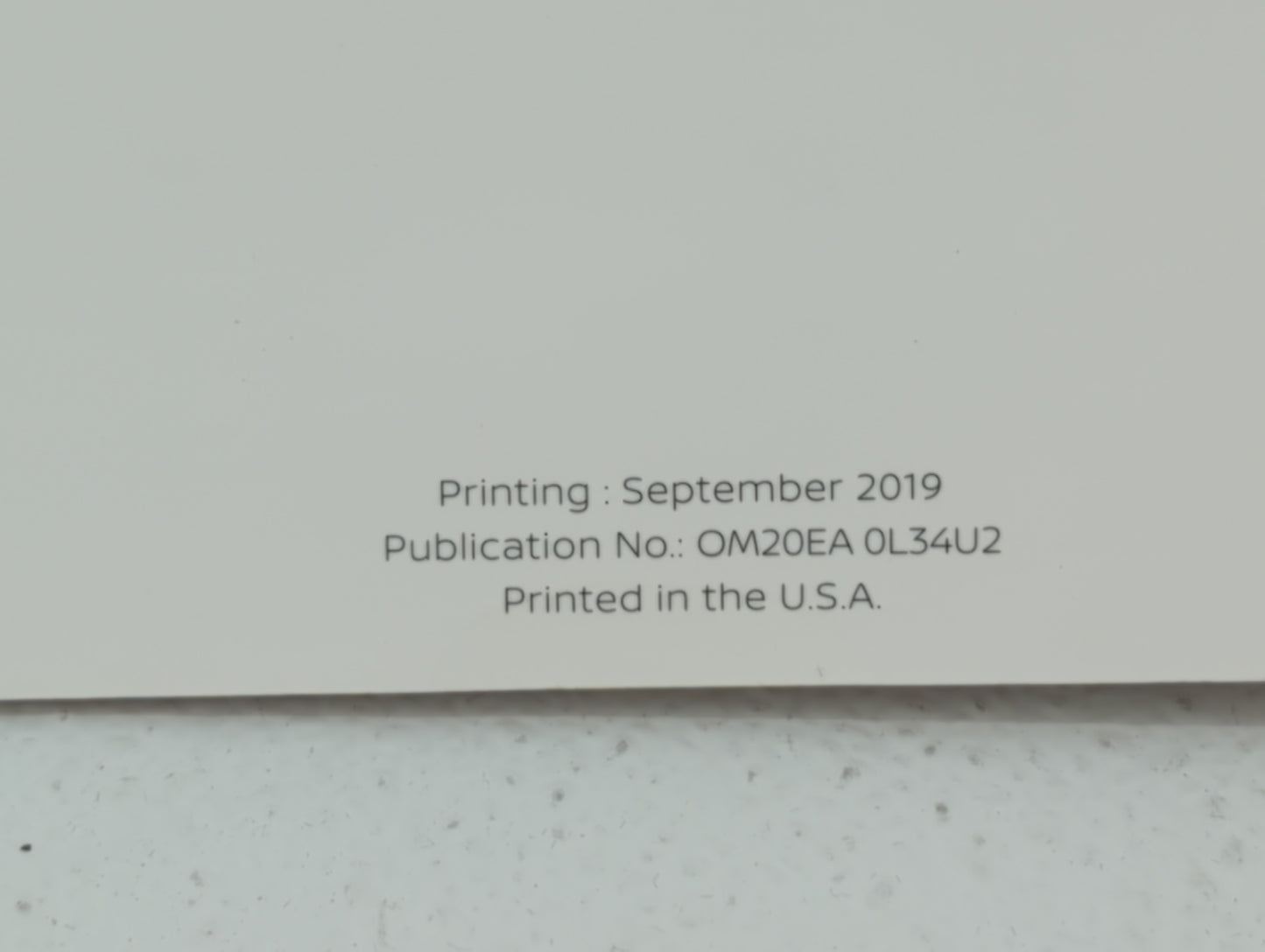 2020 Nissan Altima Owners Manual Book Guide P/N:OM20EA 0L34U2 OEM Used Auto Parts - Oemusedautoparts1.com