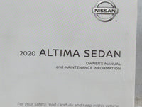 2020 Nissan Altima Owners Manual Book Guide P/N:OM20EA 0L34U2 OEM Used Auto Parts - Oemusedautoparts1.com