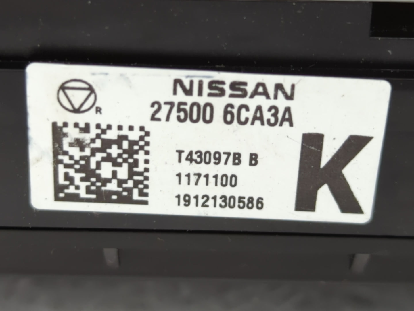 2019-2022 Nissan Altima Climate Control Module Temperature AC/Heater Replacement P/N:27500 6CA3A Fits Fits 2019 2020 2021 20