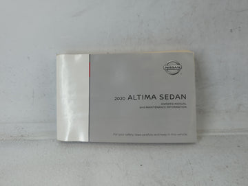 2020 Nissan Altima Owners Manual Book Guide OEM Used Auto Parts