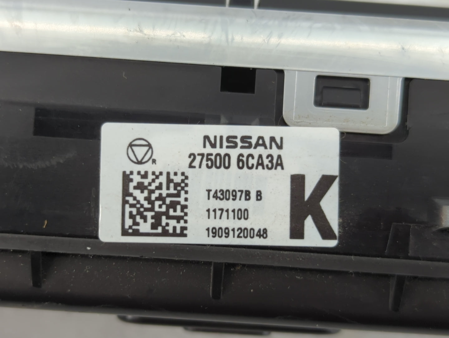 2019-2022 Nissan Altima Climate Control Module Temperature AC/Heater Replacement P/N:27500 6CA3A Fits Fits 2019 2020 2021 20