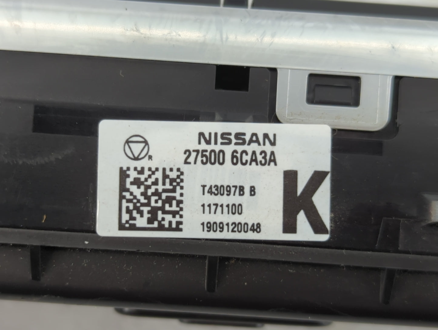 2019-2022 Nissan Altima Climate Control Module Temperature AC/Heater Replacement P/N:27500 6CA3A Fits Fits 2019 2020 2021 20