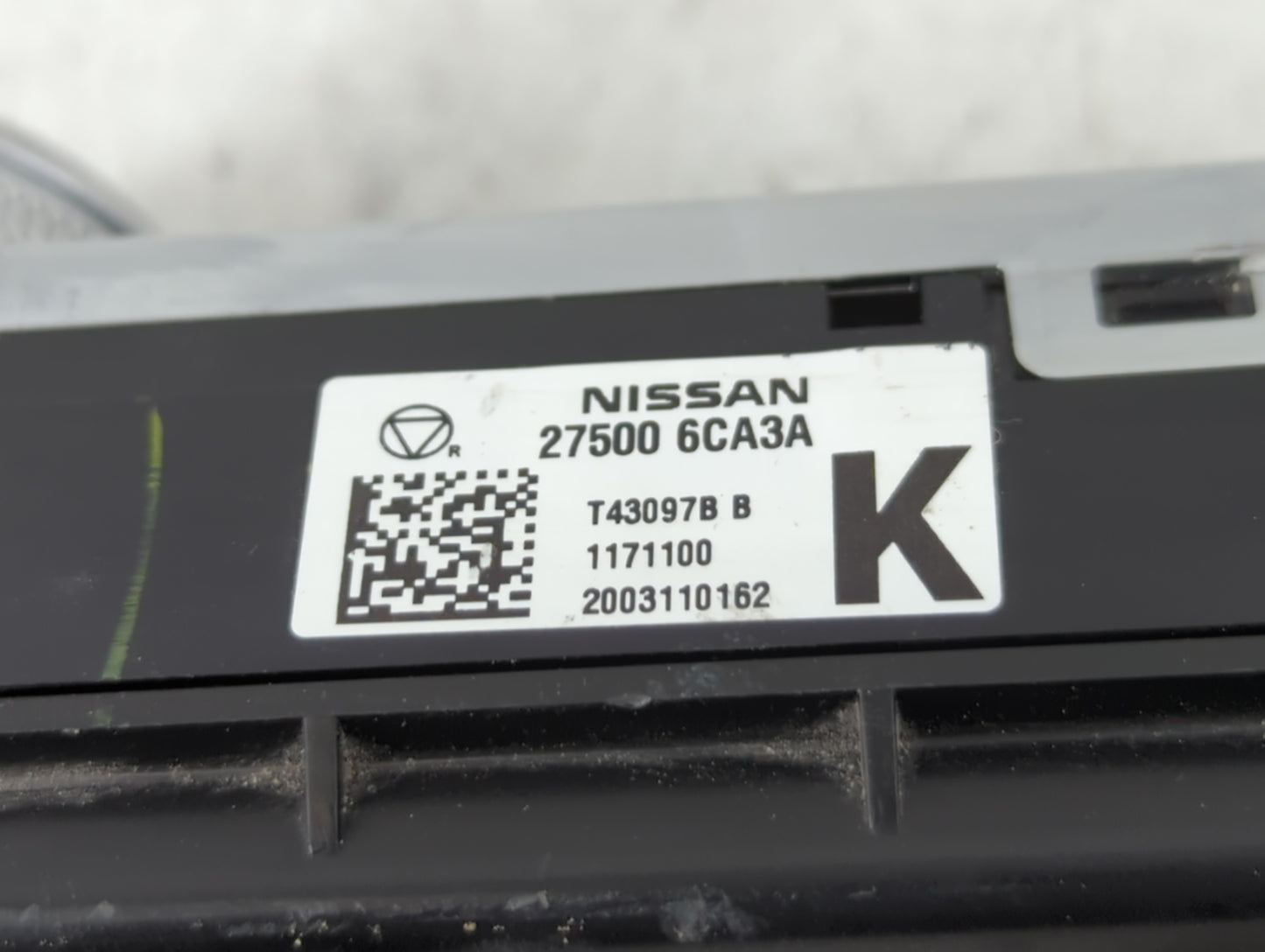 2019-2022 Nissan Altima Climate Control Module Temperature AC/Heater Replacement P/N:27500 6CA3A Fits Fits 2019 2020 2021 20