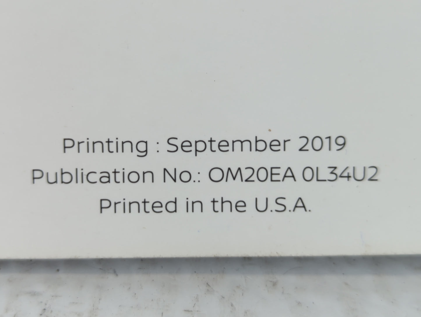 2020 Nissan Altima Owners Manual Book Guide P/N:OM20EA 0L34U2 OEM Used Auto Parts - Oemusedautoparts1.com