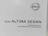 2020 Nissan Altima Owners Manual Book Guide P/N:OM20EA 0L34U2 OEM Used Auto Parts - Oemusedautoparts1.com