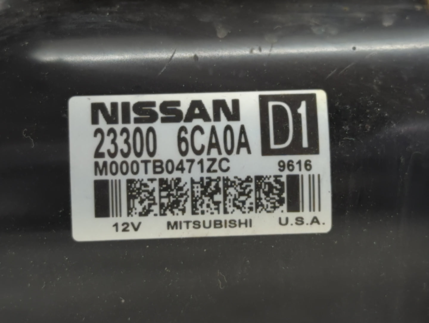 2019-2022 Nissan Altima Car Starter Motor Solenoid OEM P/N:23300 6CA0A Fits Fits 2019 2020 2021 2022 OEM Used Auto Parts - O