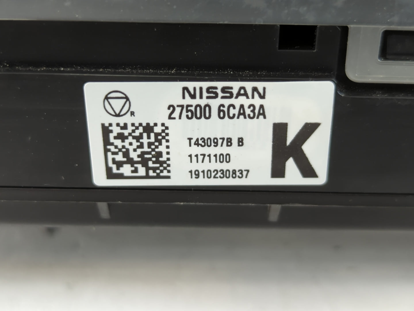 2019-2022 Nissan Altima Climate Control Module Temperature AC/Heater Replacement P/N:27500 6CA3A Fits Fits 2019 2020 2021 20