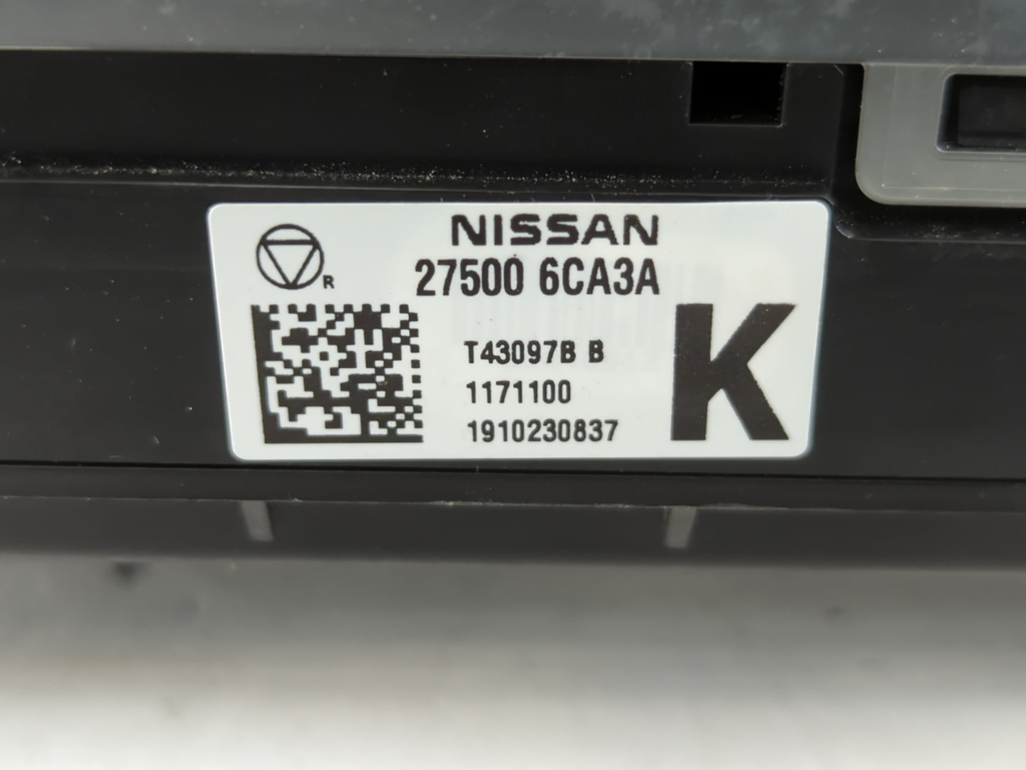 2019-2022 Nissan Altima Climate Control Module Temperature AC/Heater Replacement P/N:27500 6CA3A Fits Fits 2019 2020 2021 20