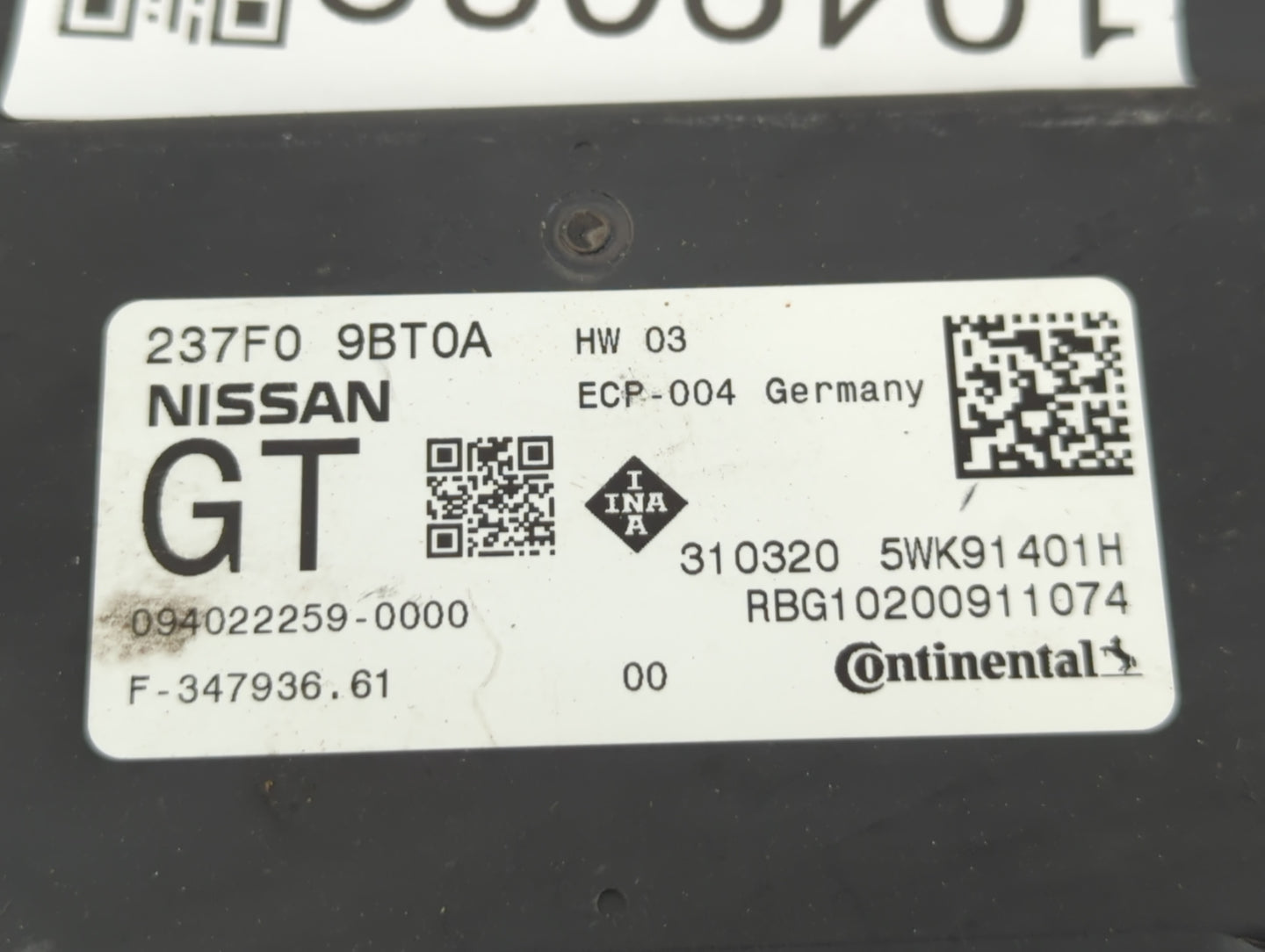 2020 Nissan Frontier PCM Engine Control Computer ECU ECM PCU OEM P/N:5WK91401H 310320, 237F0 9BT0A, BED510-300 Fits OEM Used