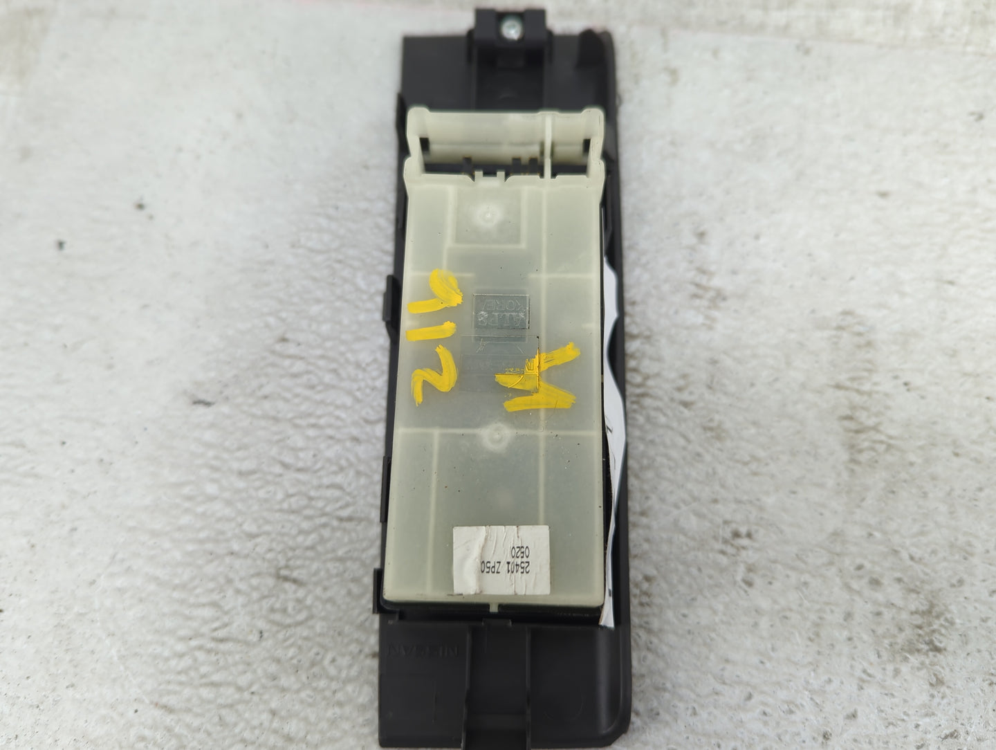2007-2021 Nissan Frontier Master Power Window Switch Replacement Driver Side Left Fits OEM Used Auto Parts - Oemusedautopart