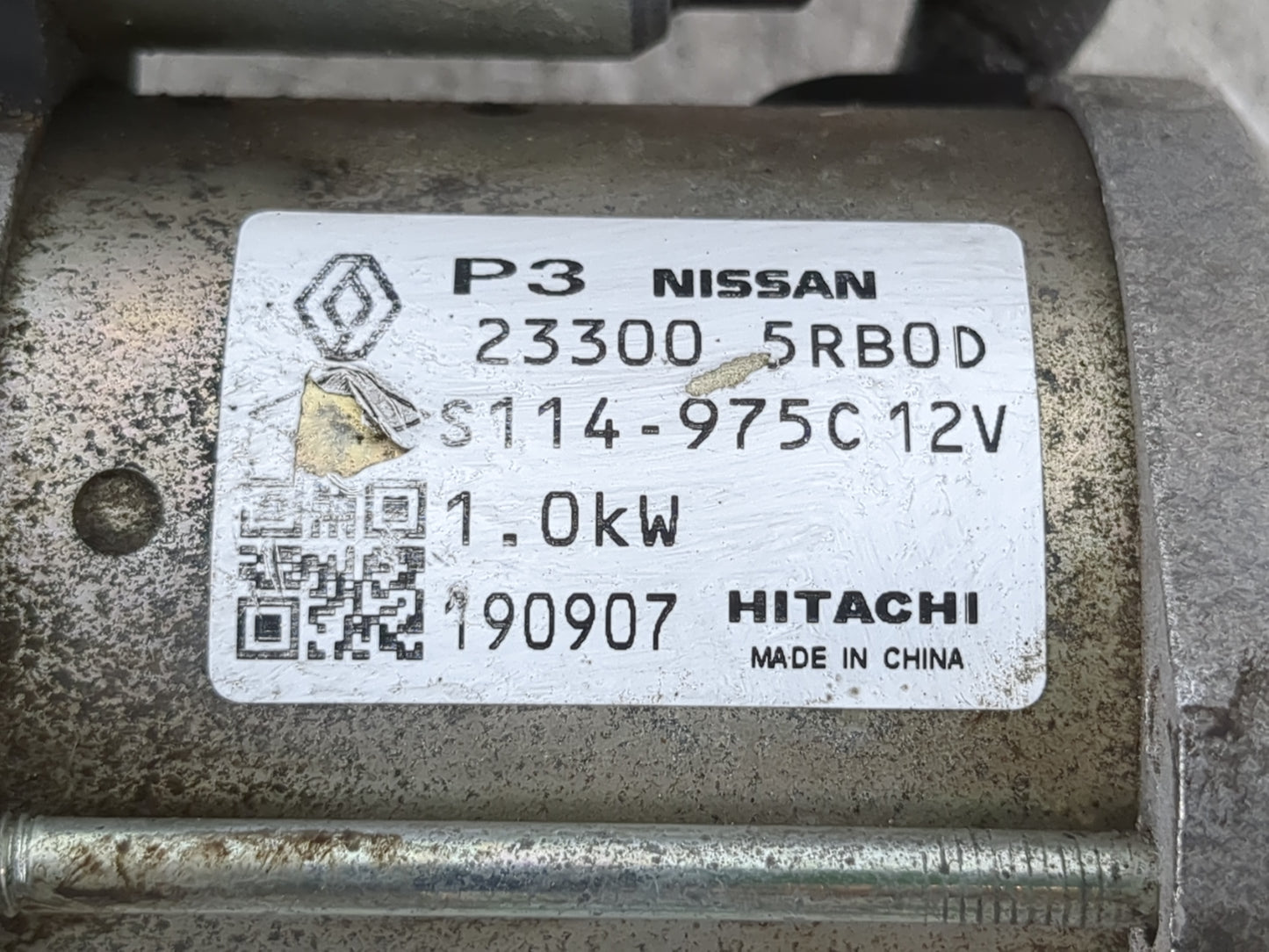 2019-2021 Nissan Kicks Car Starter Motor Solenoid OEM P/N:23300 5RB0D Fits Fits 2019 2020 2021 2022 OEM Used Auto Parts - Oe