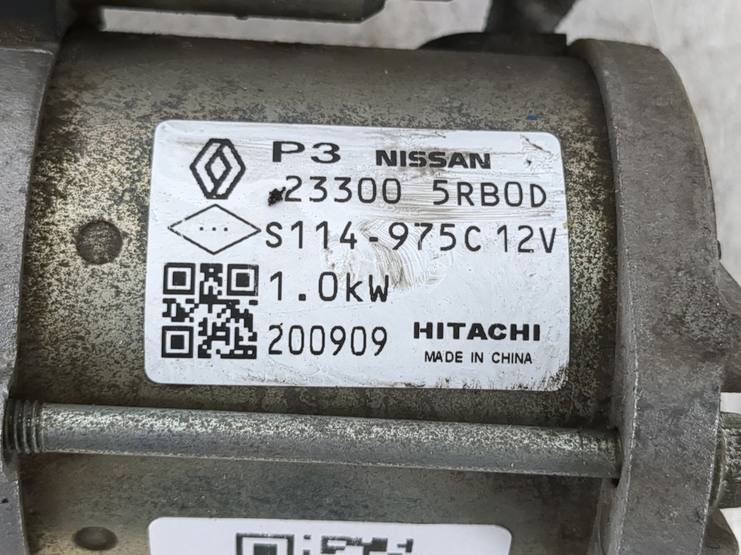 2019-2021 Nissan Kicks Car Starter Motor Solenoid OEM P/N:23300 5RBOD Fits Fits 2019 2020 2021 2022 OEM Used Auto Parts - Oe