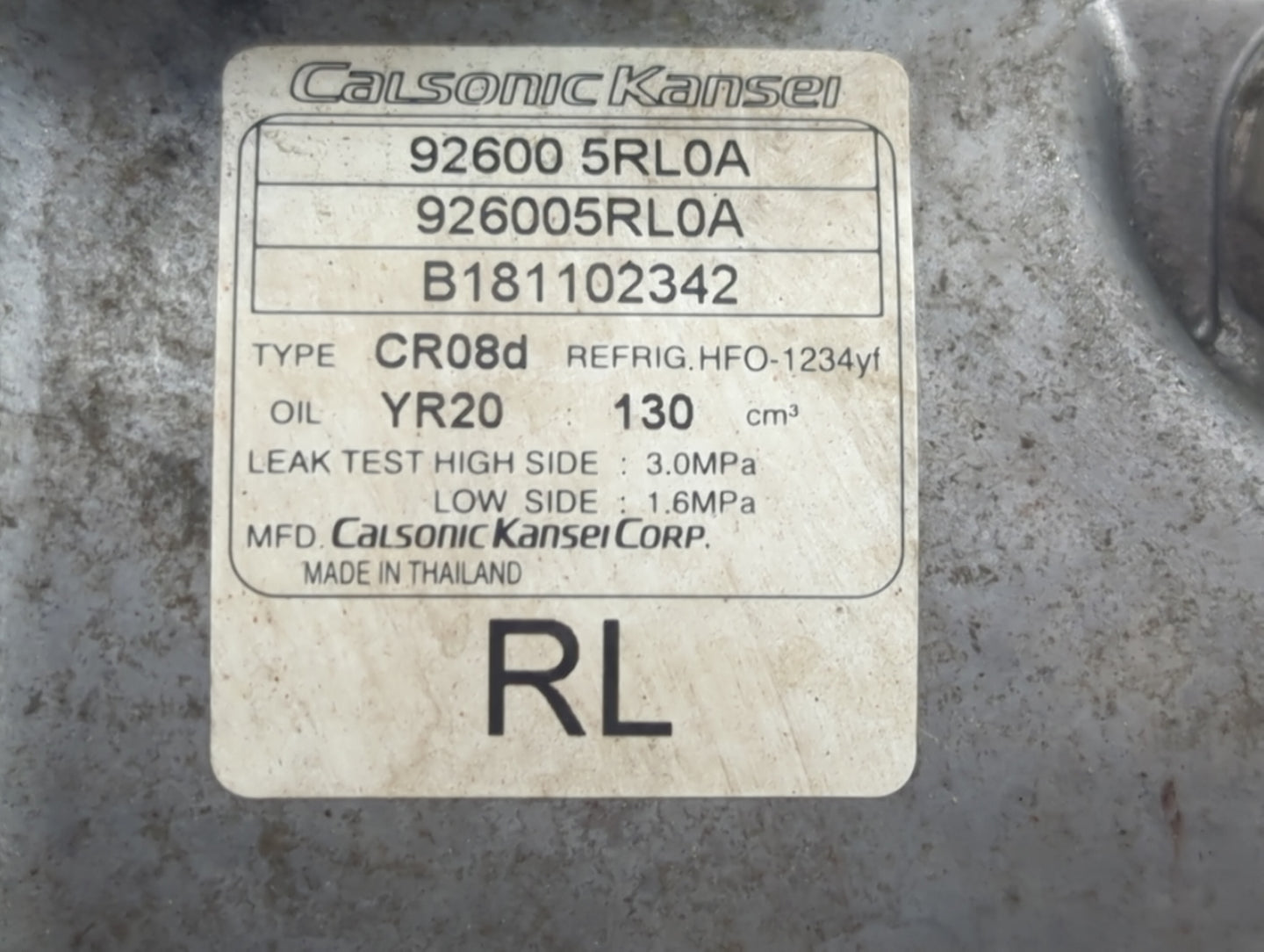 2018-2019 Nissan Kicks Air Conditioning A/c Ac Compressor Oem - Oemusedautoparts1.com