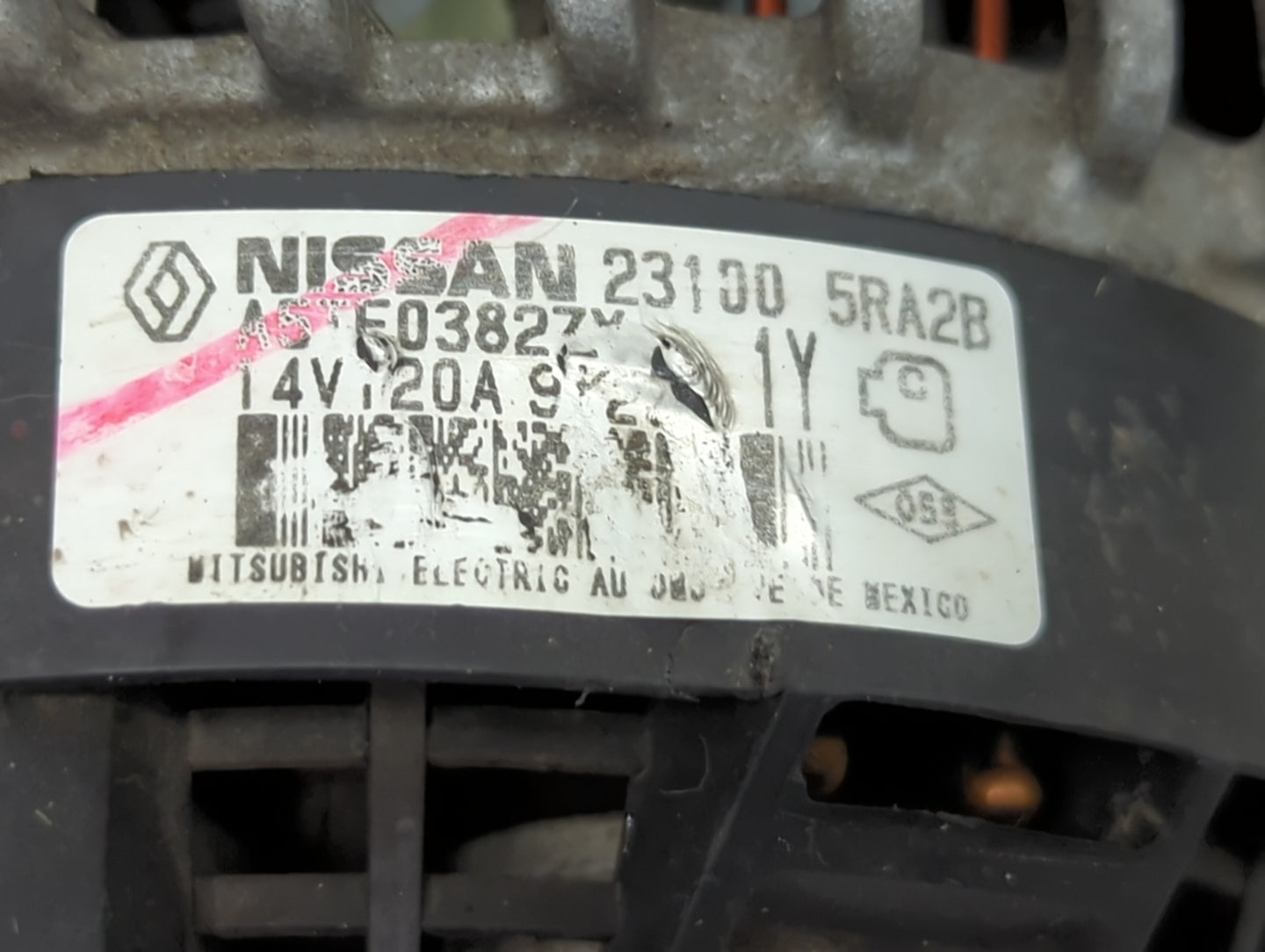 2020-2021 Nissan Kicks Alternator Replacement Generator Charging Assembly Engine OEM P/N:23100 5RA2B Fits Fits 2020 2021 OEM