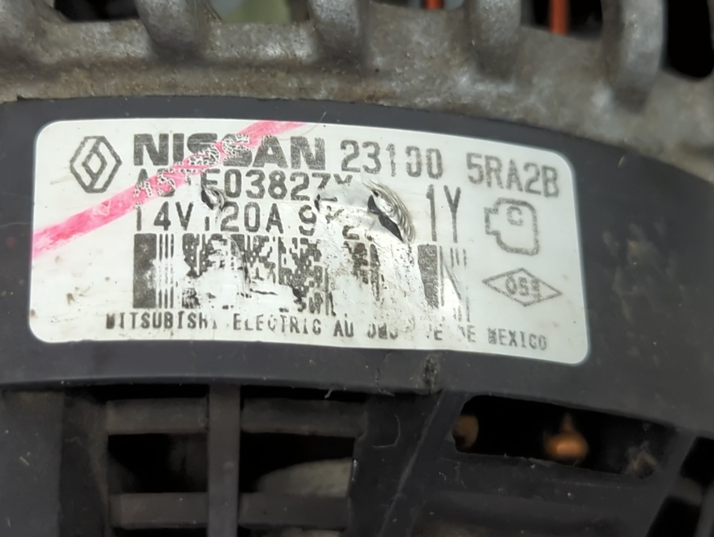 2020-2021 Nissan Kicks Alternator Replacement Generator Charging Assembly Engine OEM P/N:23100 5RA2B Fits Fits 2020 2021 OEM