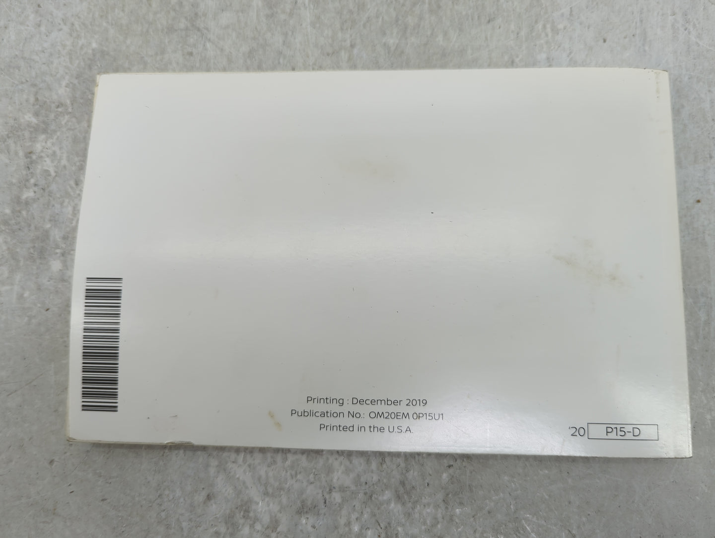 2020 Nissan Kicks Owners Manual Book Guide P/N:OM20EM 0P15U1 OEM Used Auto Parts - Oemusedautoparts1.com