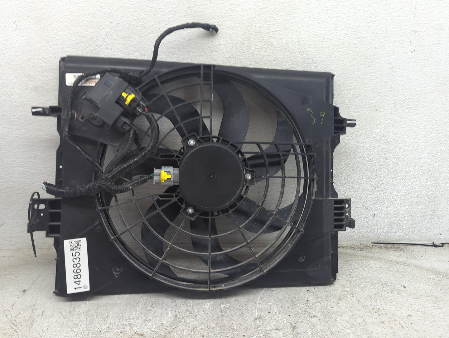 2018-2021 Nissan Kicks Electric Radiator Cooling Fan Motor Assembly P/N:8512/MV3 Fits Fits 2018 2019 2020 2021 OEM Used Auto