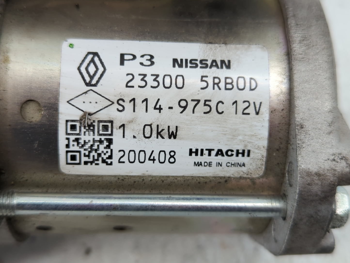 2019-2021 Nissan Kicks Car Starter Motor Solenoid OEM P/N:S114-975C 12V 23300 5RB0D Fits Fits 2019 2020 2021 2022 OEM Used A