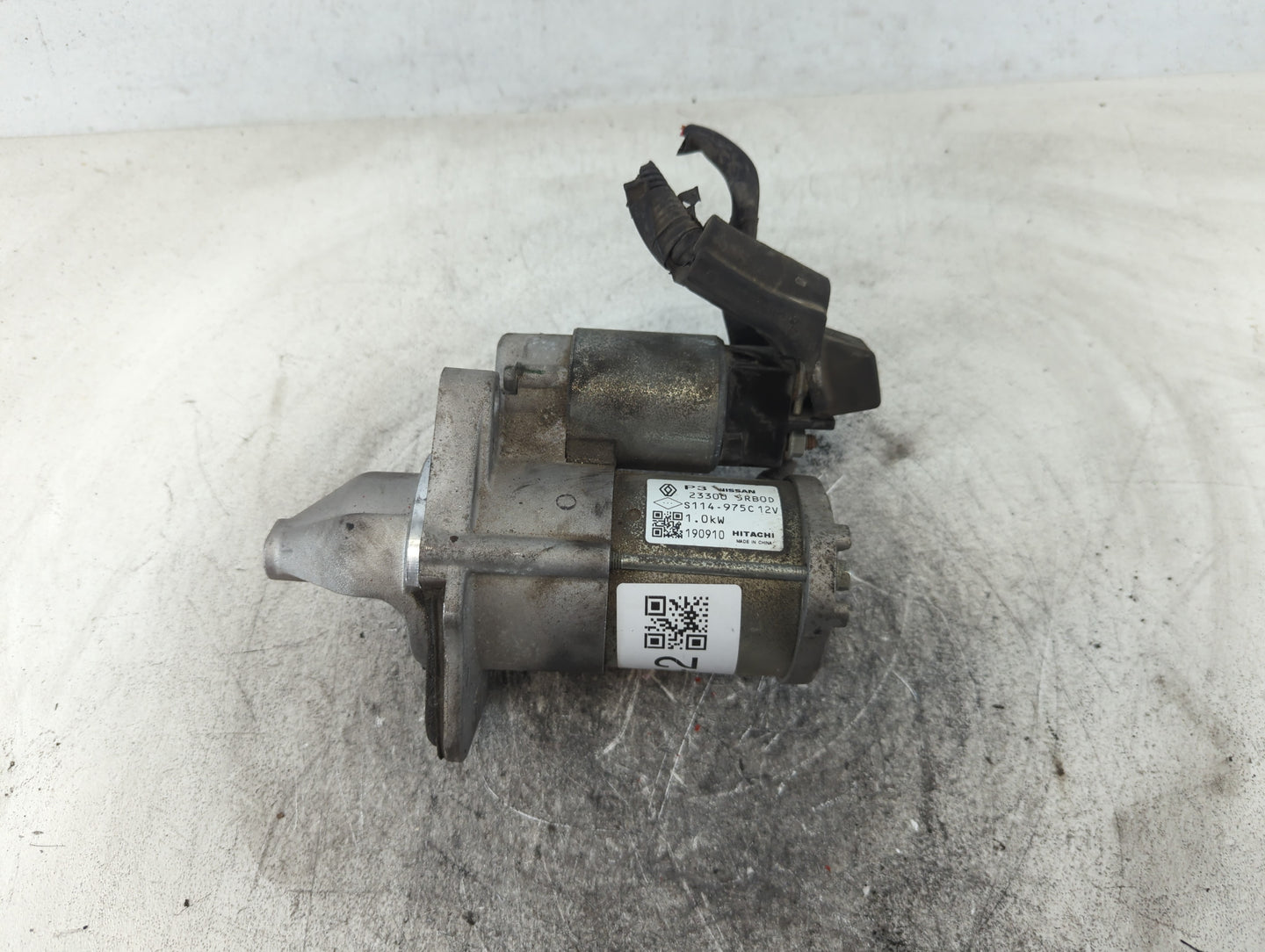 2019-2021 Nissan Kicks Car Starter Motor Solenoid OEM P/N:23300 5RB0D S114-975C 12V Fits Fits 2019 2020 2021 2022 OEM Used A