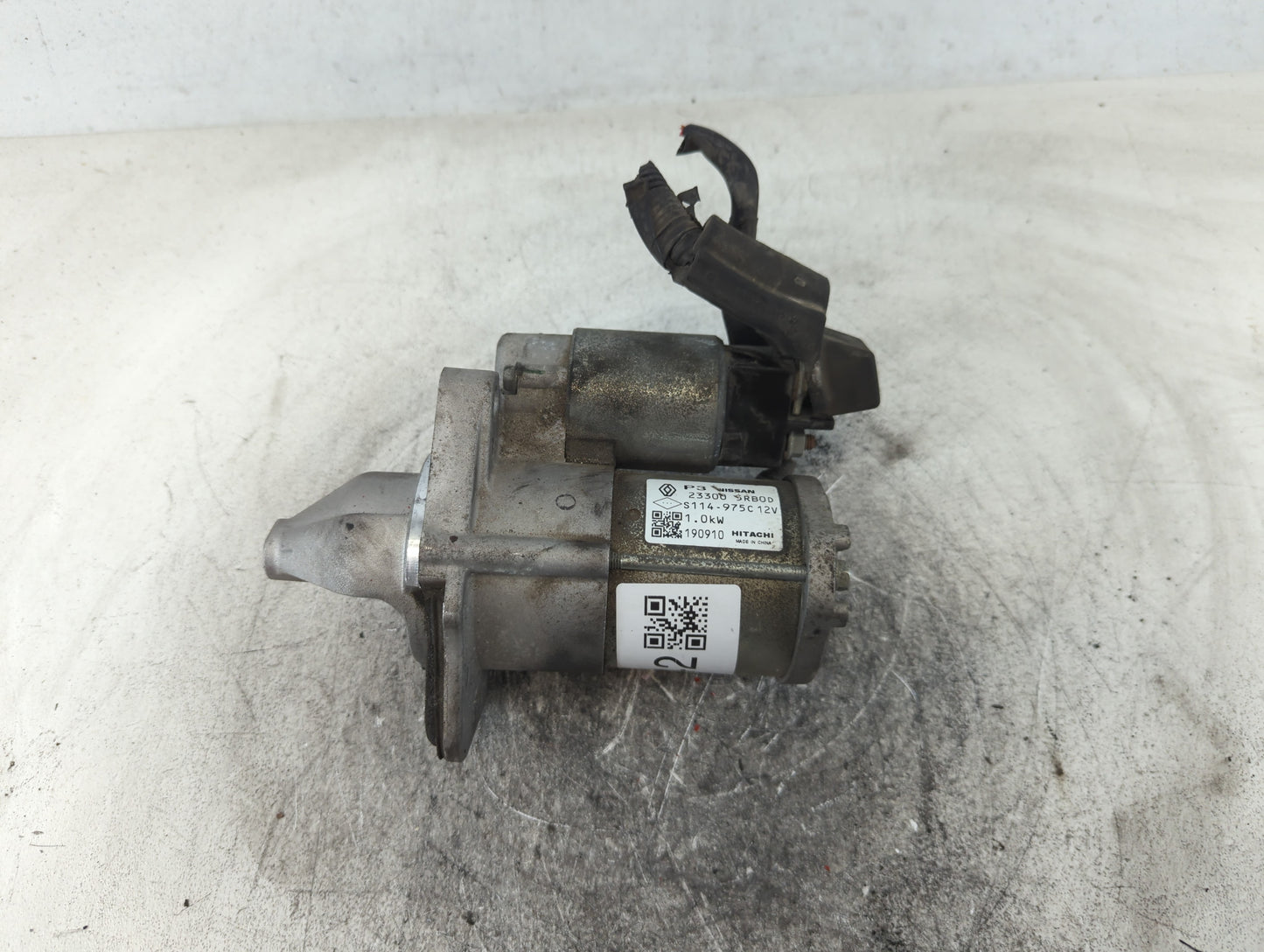 2019-2021 Nissan Kicks Car Starter Motor Solenoid OEM P/N:23300 5RB0D S114-975C 12V Fits Fits 2019 2020 2021 2022 OEM Used A