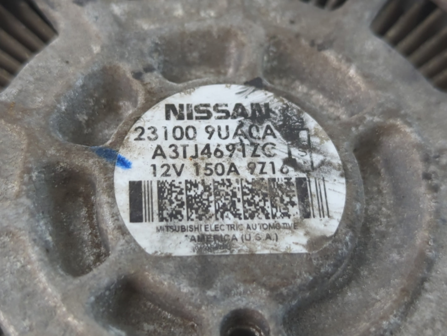 2019-2021 Nissan Maxima Alternator Replacement Generator Charging Assembly Engine OEM P/N:23100 9UA0A Fits OEM Used Auto Par