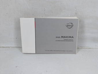 compare product 2020 Nissan Maxima Owners Manual Book Guide P/N:OM20EA 0A36U0 OEM Used Auto Parts